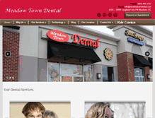 Tablet Screenshot of meadowtowndental.com